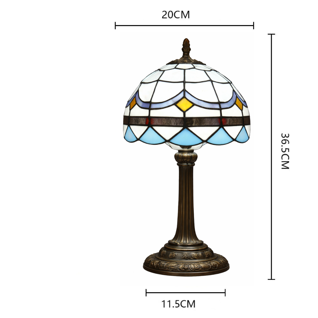 Lampe Tiffany Blanche