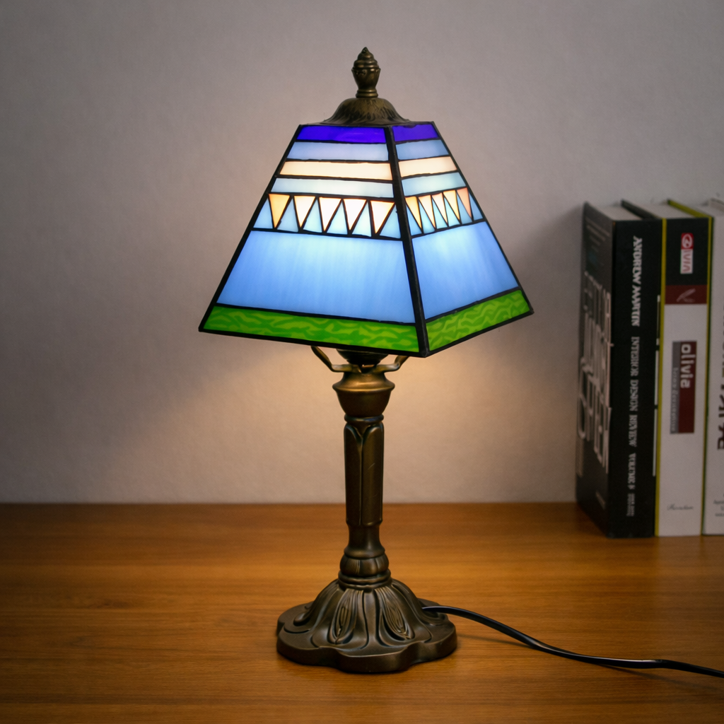 Lampe Tiffany Bleue