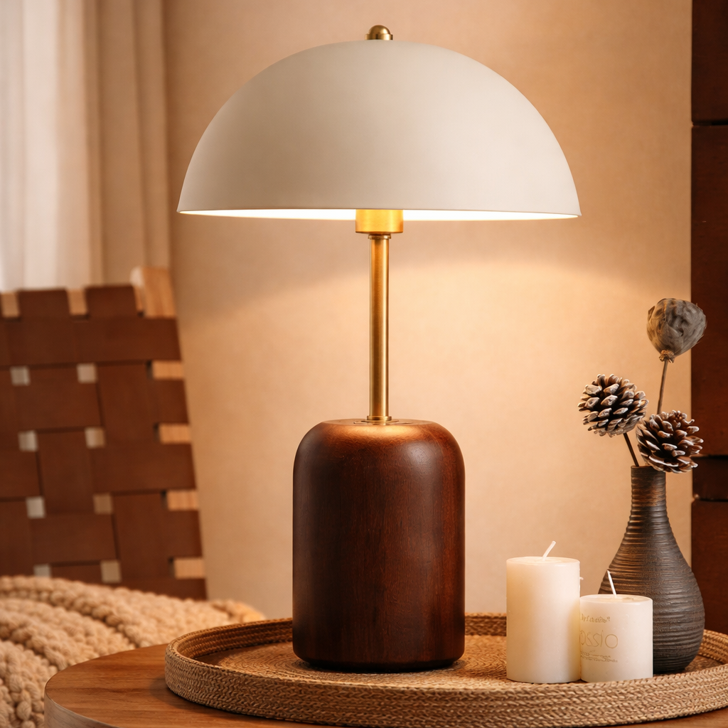 Lampe de Chevet Vintage Bois
