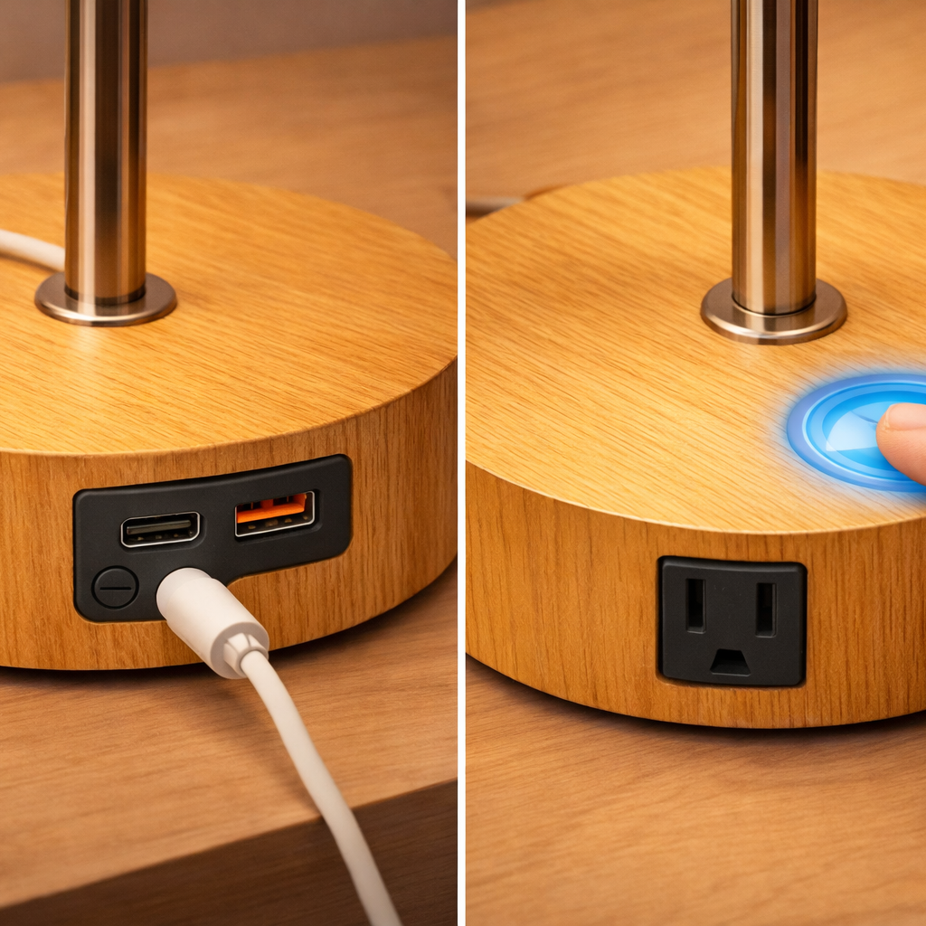 Lampe de Chevet Chargeur