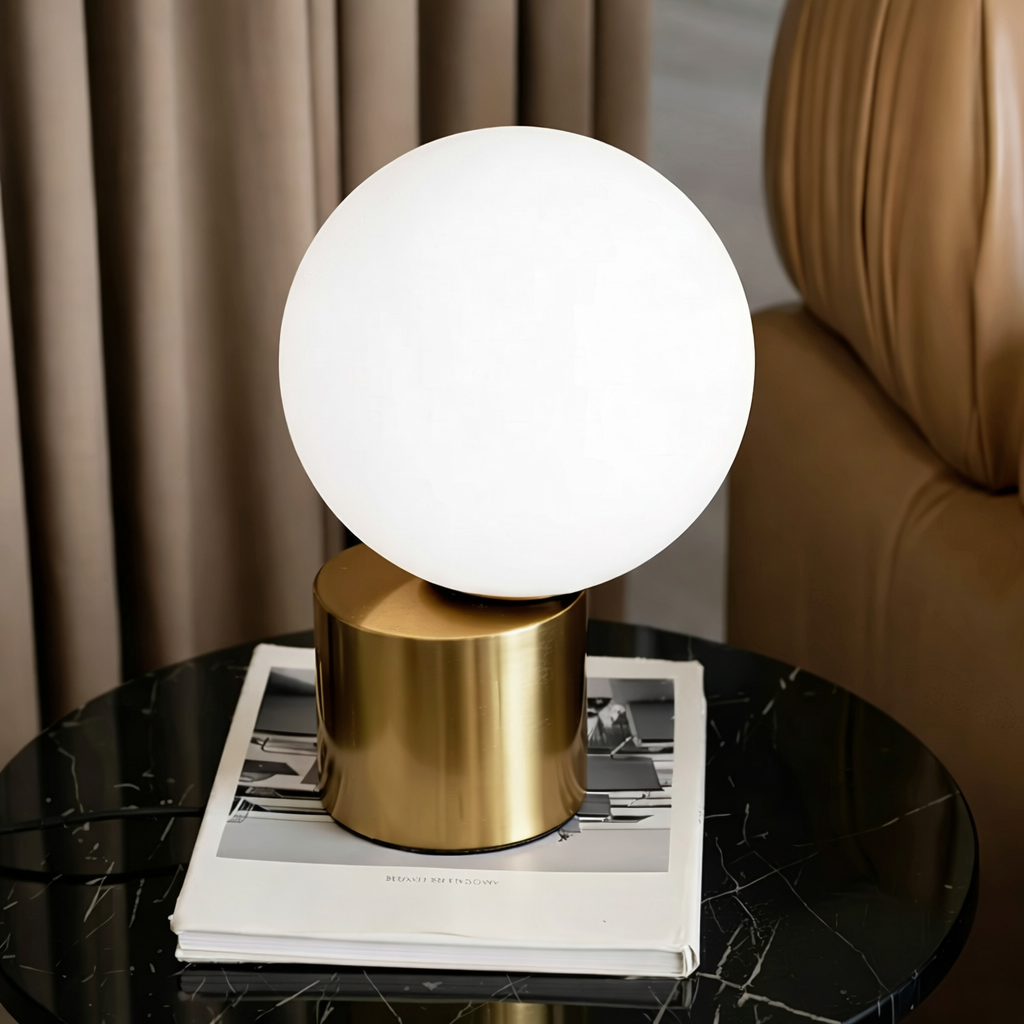 Lampe de Chevet Boule en Verre