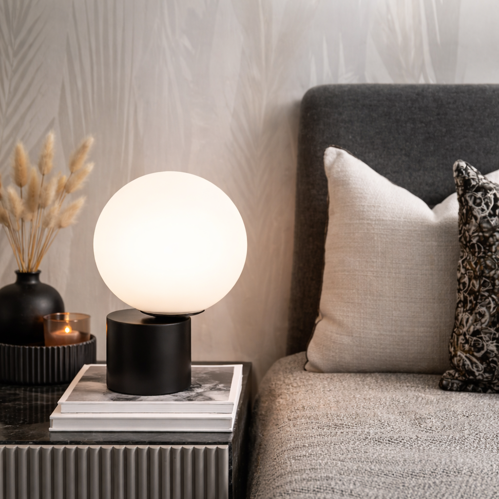 Lampe de Chevet Boule en Verre