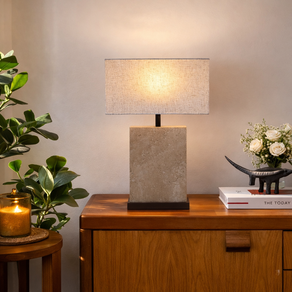Lampe de Table Travertin