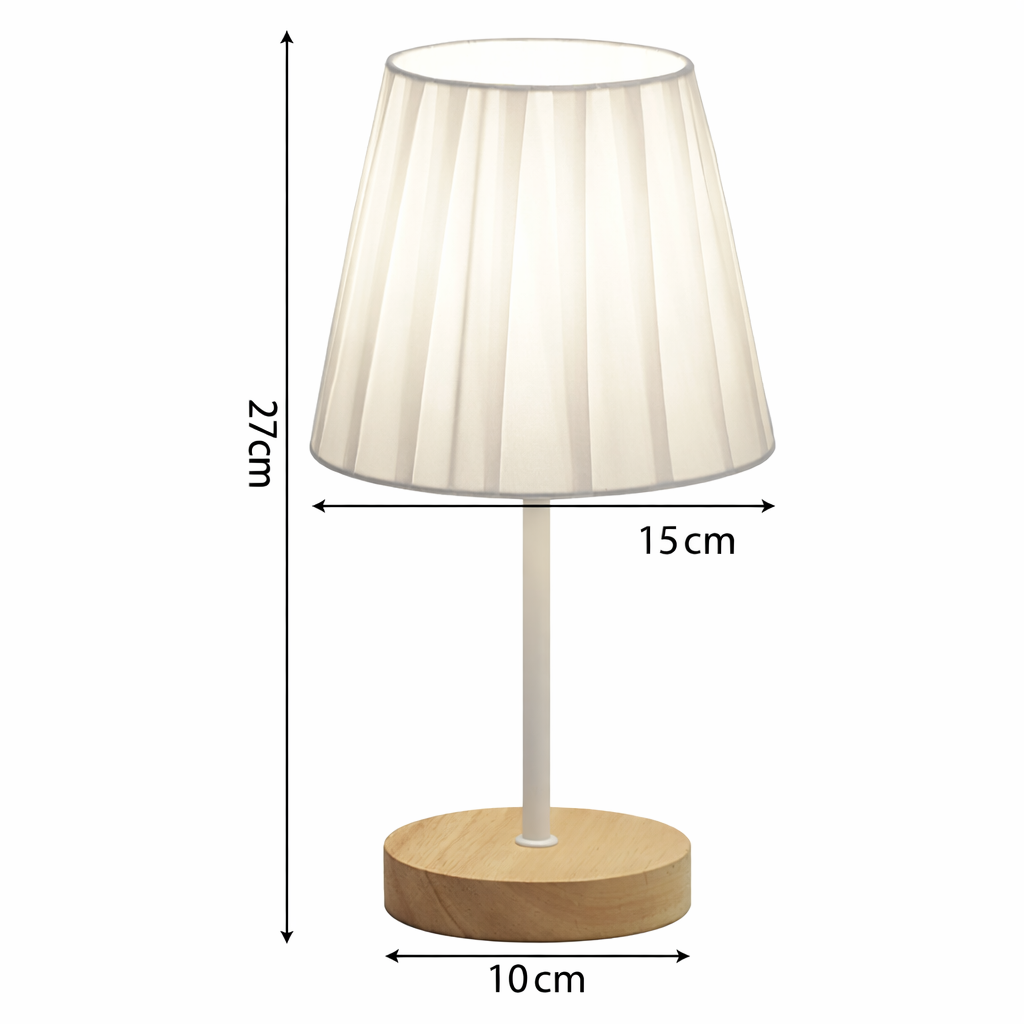 Petite Lampe de Chevet en Bois