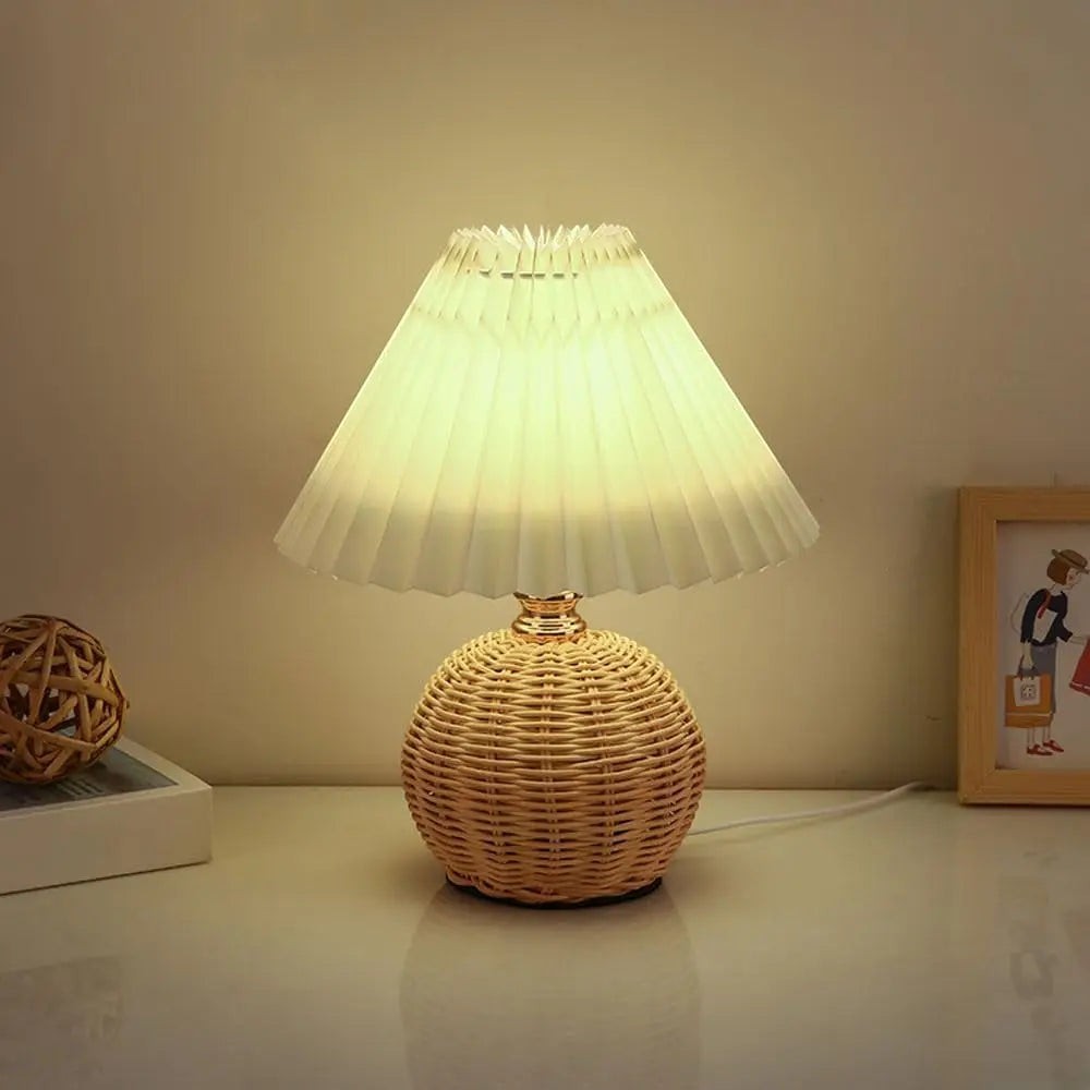 Lampe en Rotin
