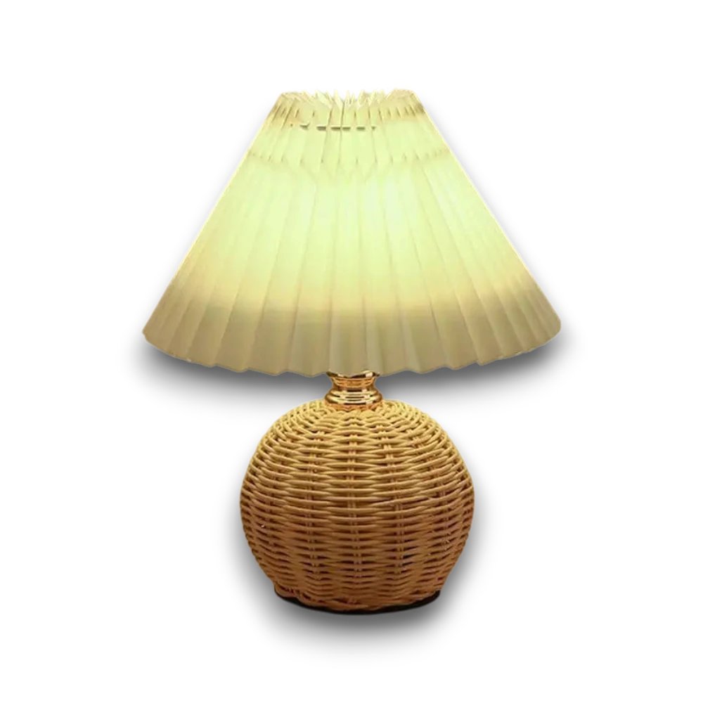 Lampe en Rotin — fond blanc
