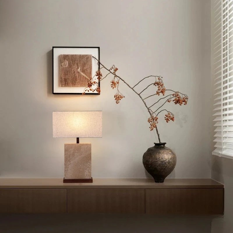 Lampe de Table Travertin