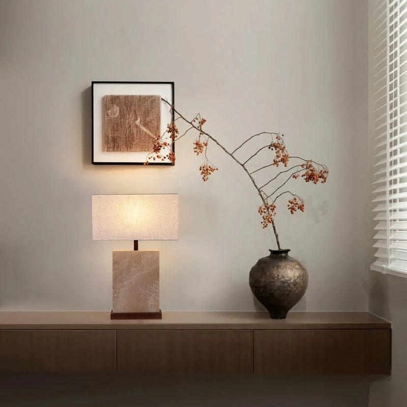 Lampe de Table Travertin