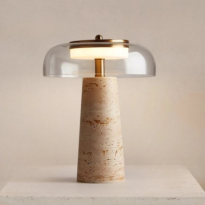 Lampe en Travertin