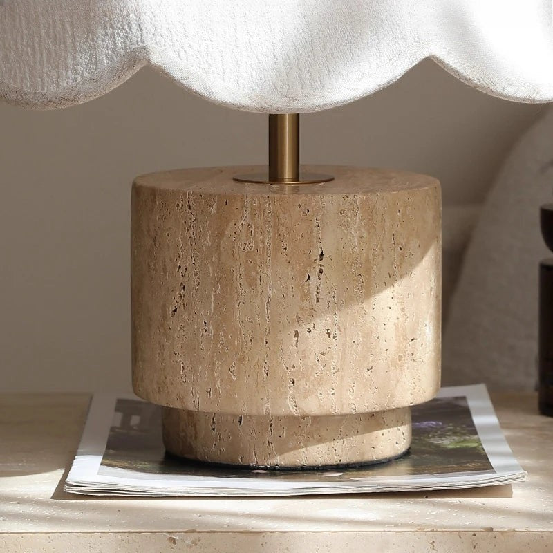 Lampe de Chevet en Travertin