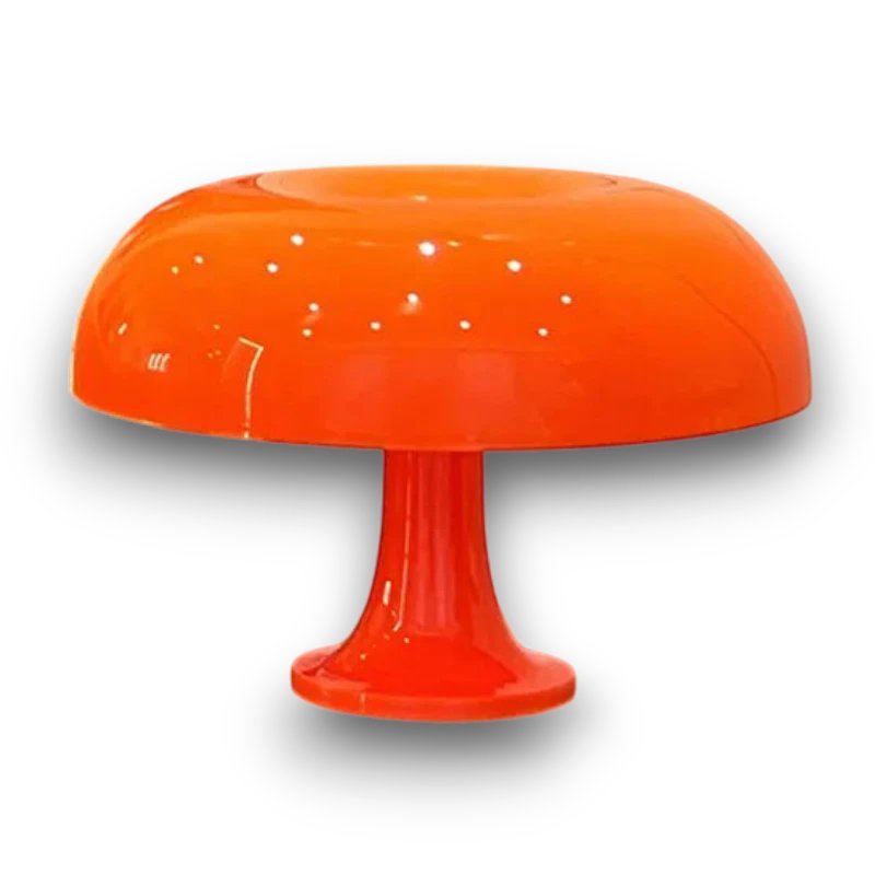 Lampe Champignon Orange — fond blanc