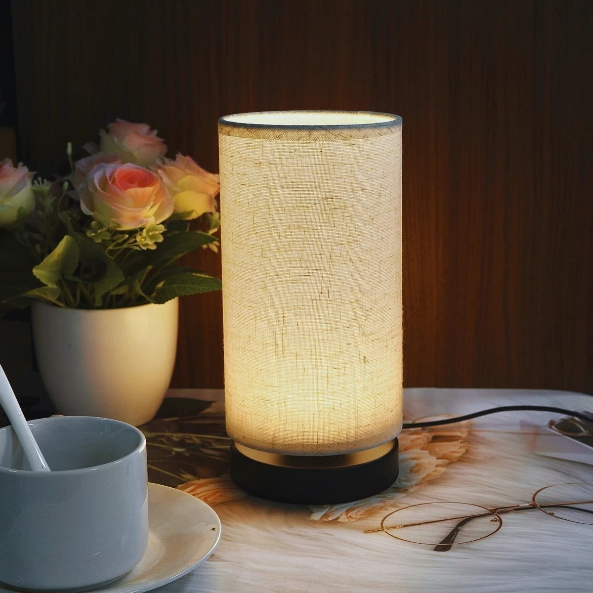 Lampe de Chevet Tissu