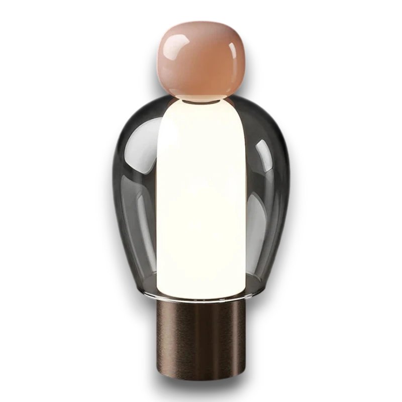Lampe de Chevet en Verre — mise en situation