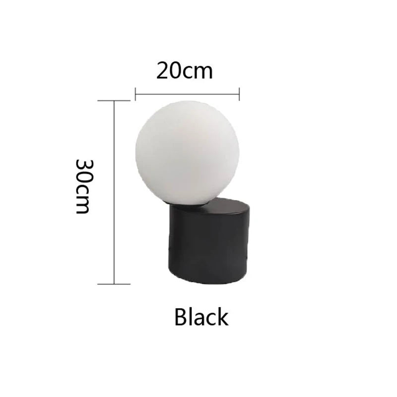 Lampe de Chevet Boule en Verre