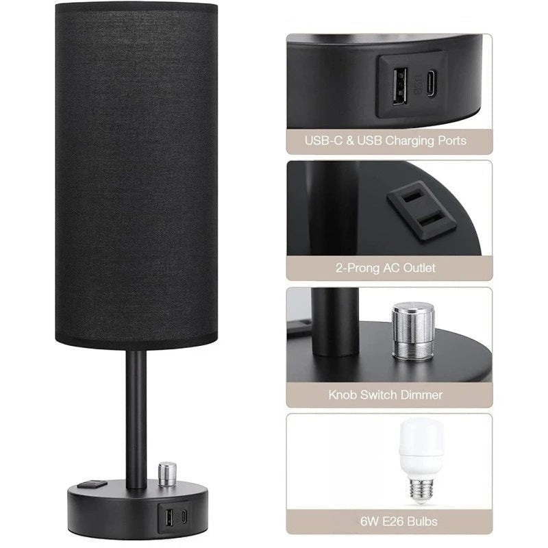 Lampe de Chevet avec Port Usb