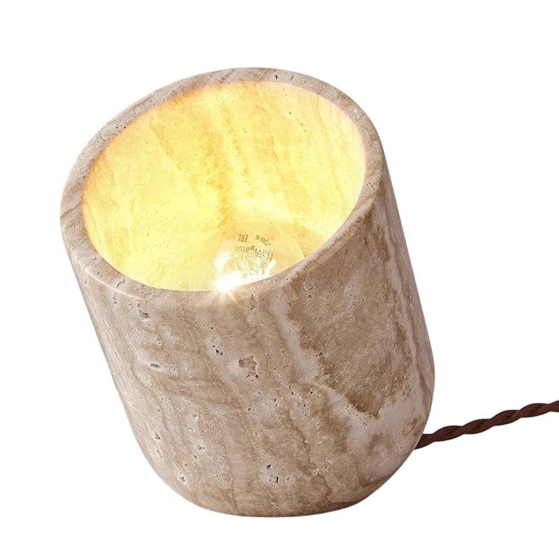 Travertin Lampe — échelle et proportion