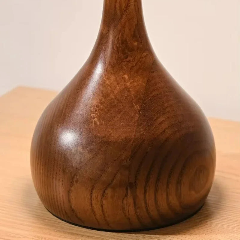 Lampe de Chevet Pied en Bois