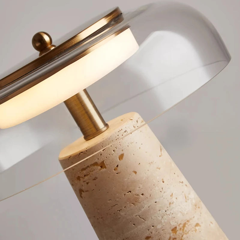 Lampe en Travertin