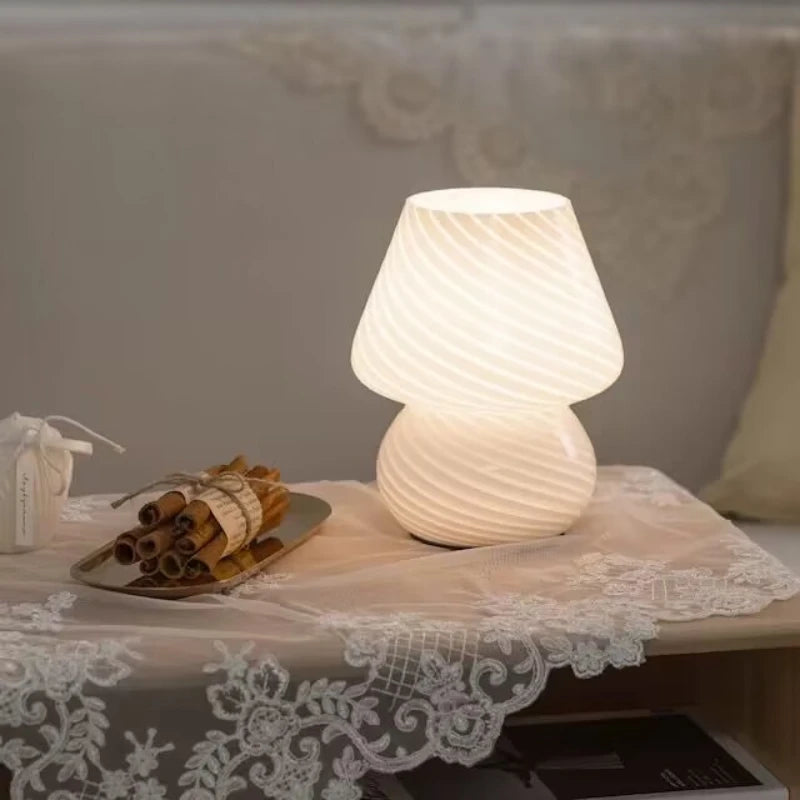 Lampe Champignon Verre