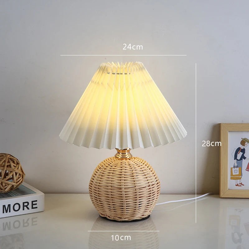 Lampe en Rotin