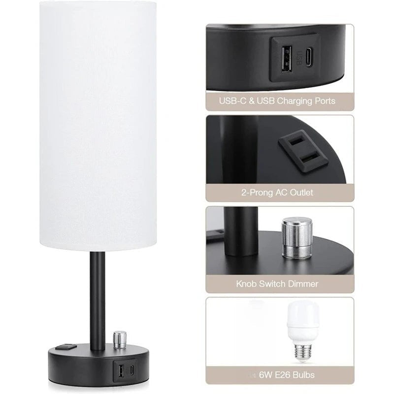 Lampe de Chevet avec Port Usb