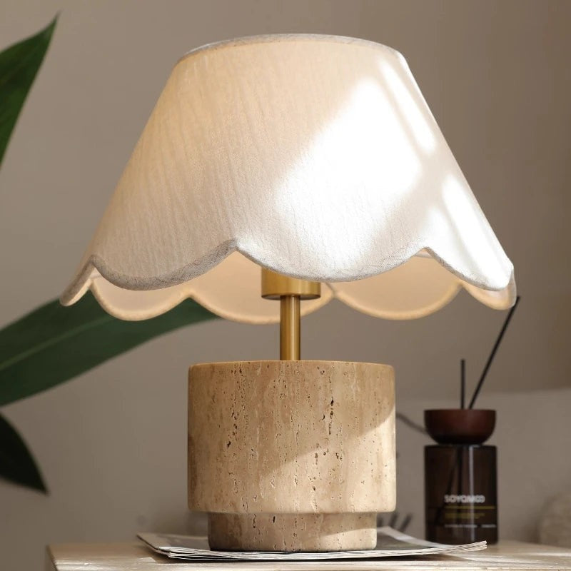 Lampe de Chevet en Travertin