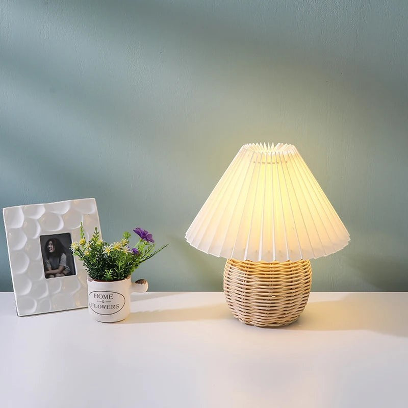 Lampe en Rotin