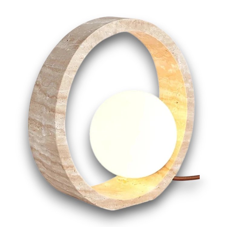 Lampe de Chevet Travertin — fond blanc