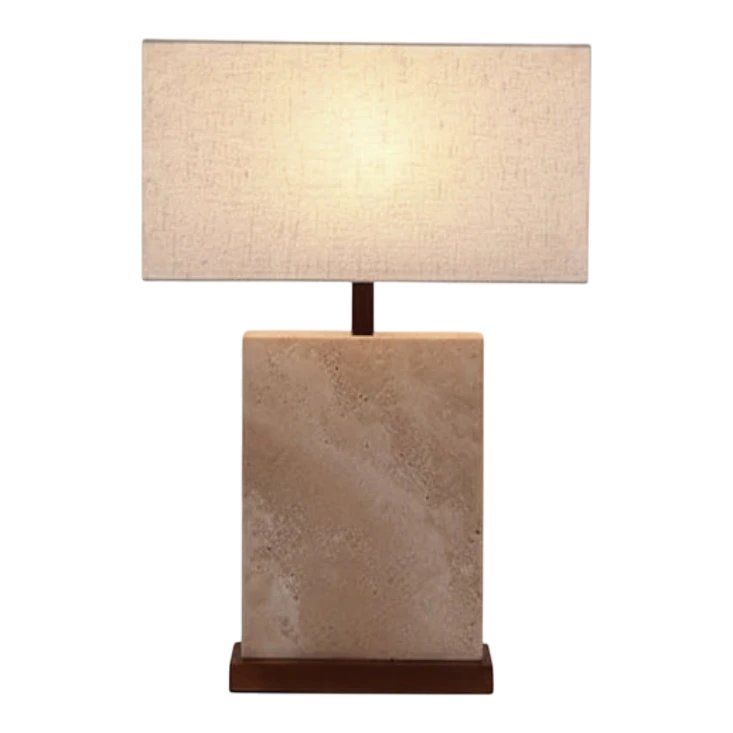 Lampe de Table Travertin — échelle et proportion