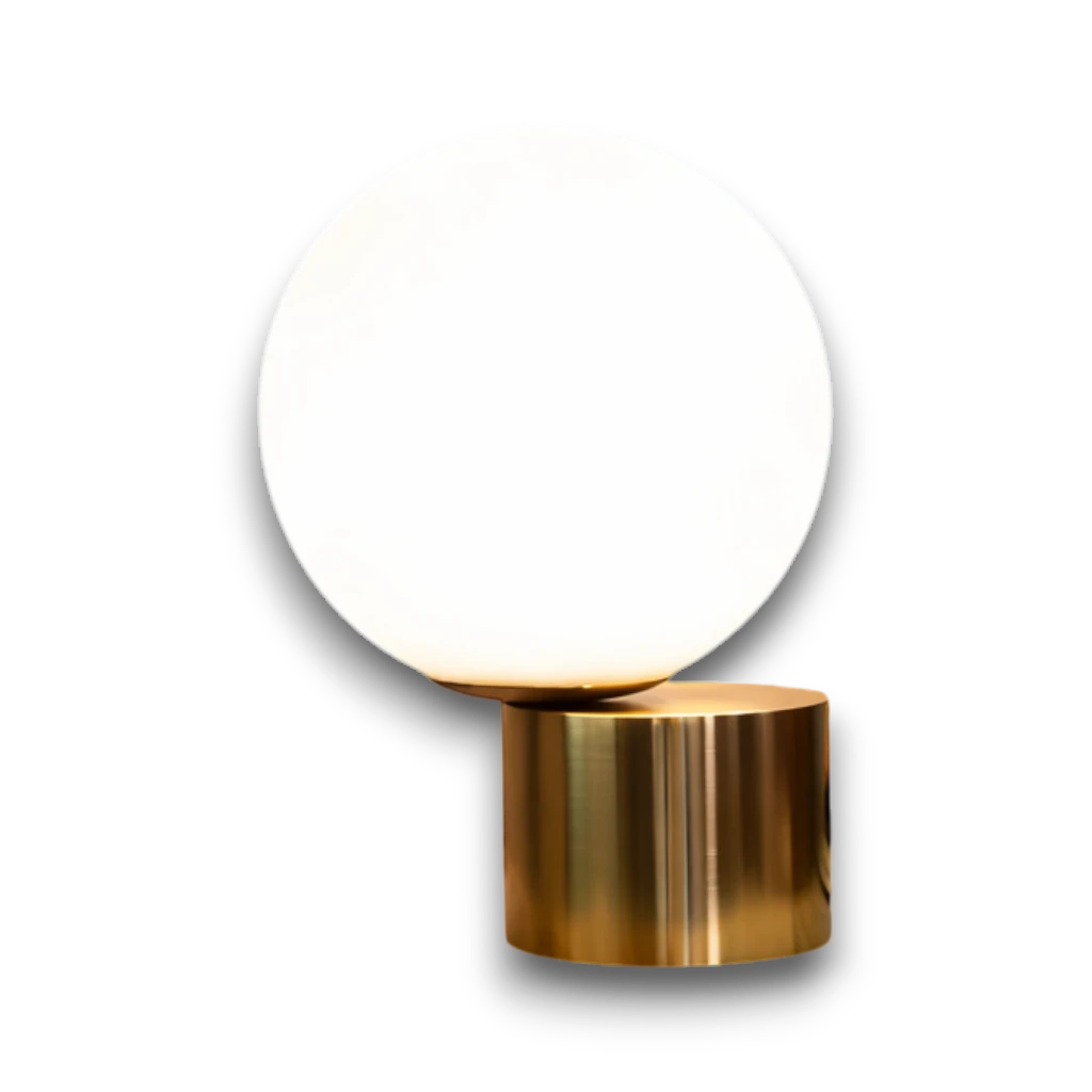 Lampe de Chevet Boule en Verre