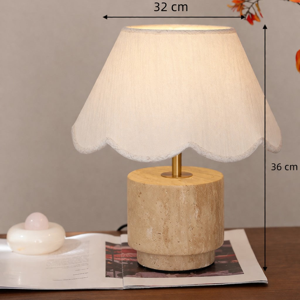 Lampe de Chevet en Travertin