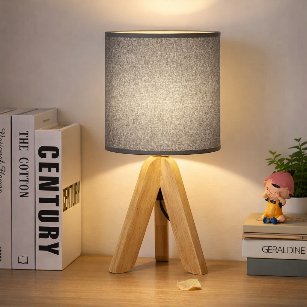 Lampe Trépied Bois