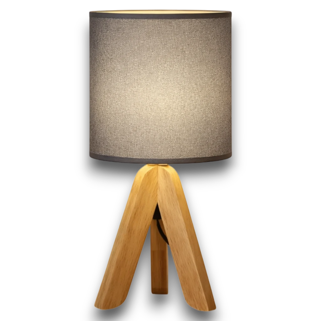 Lampe Trépied Bois
