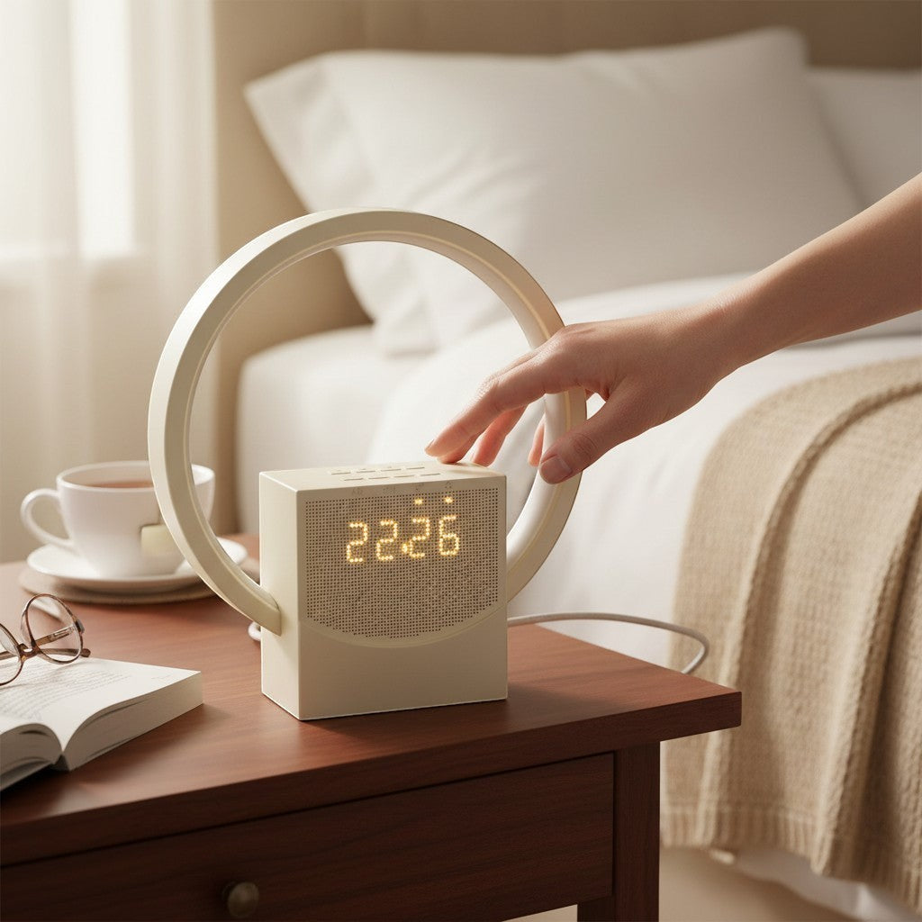 Lampe Chevet Réveil — vue de côté