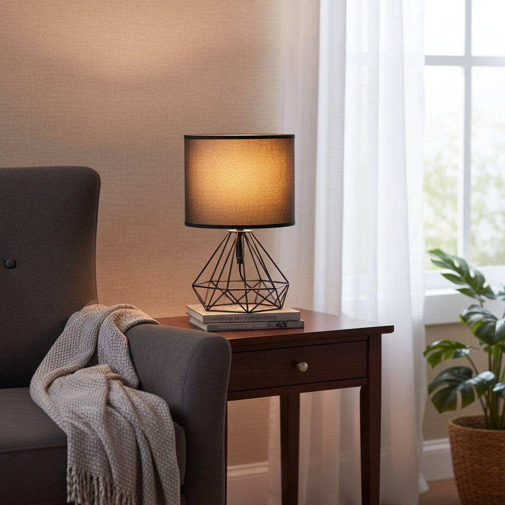 Lampe de Chevet Géometrique — vue de côté