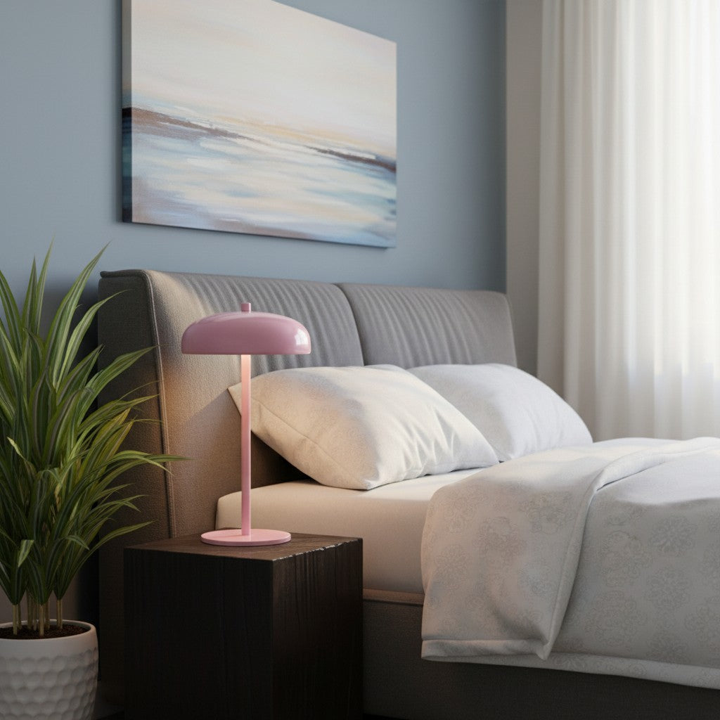 Lampe de Chevet Champignon Tactile — vue de côté