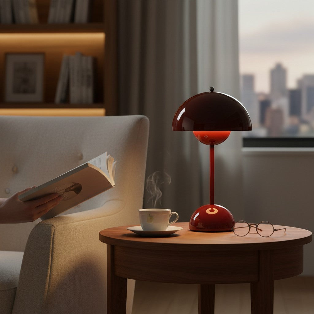 Lampe de Chevet Champignon — vue de côté