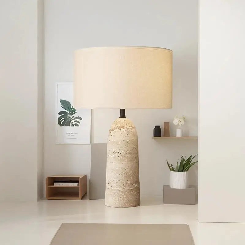 Lampe Travertin — détail design