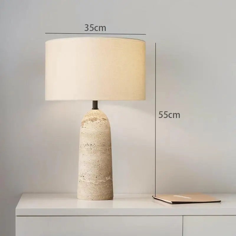 Lampe Travertin — fond blanc