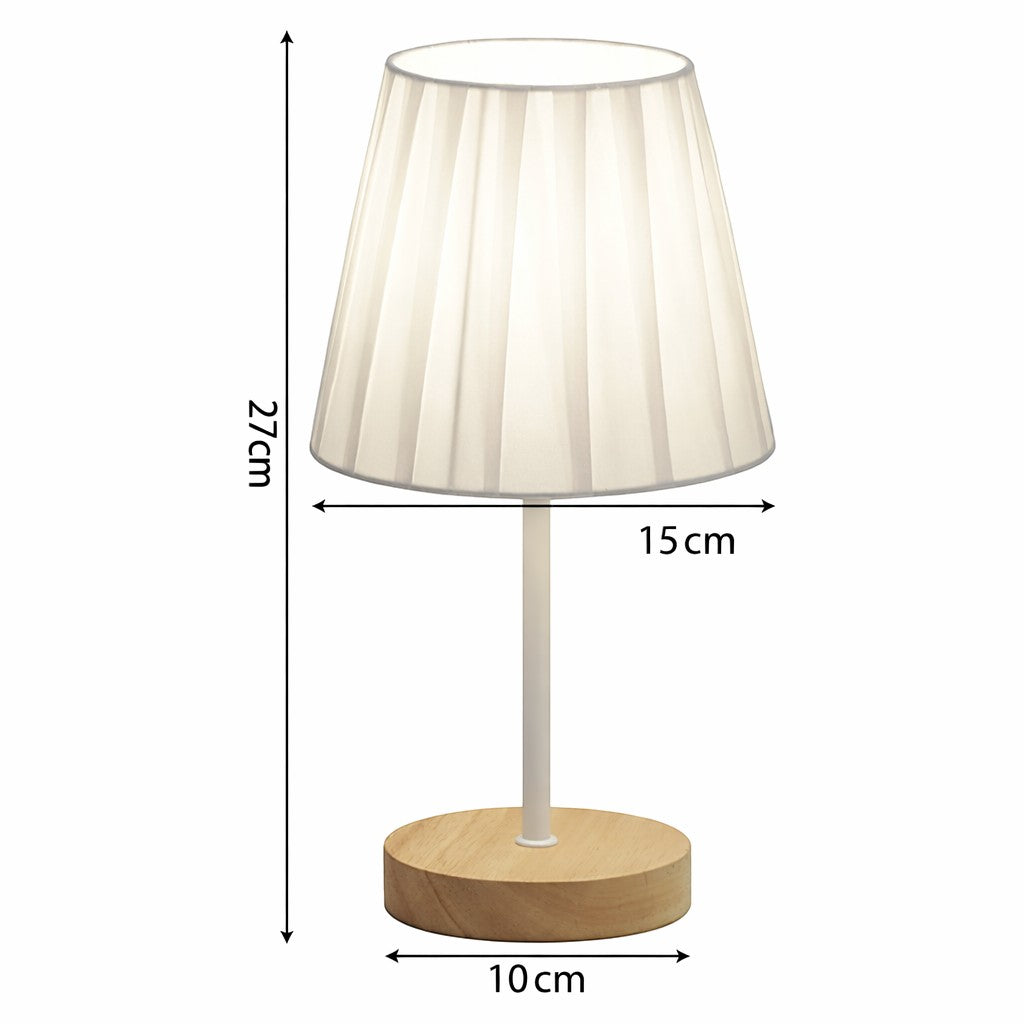 Petite Lampe de Chevet en Bois