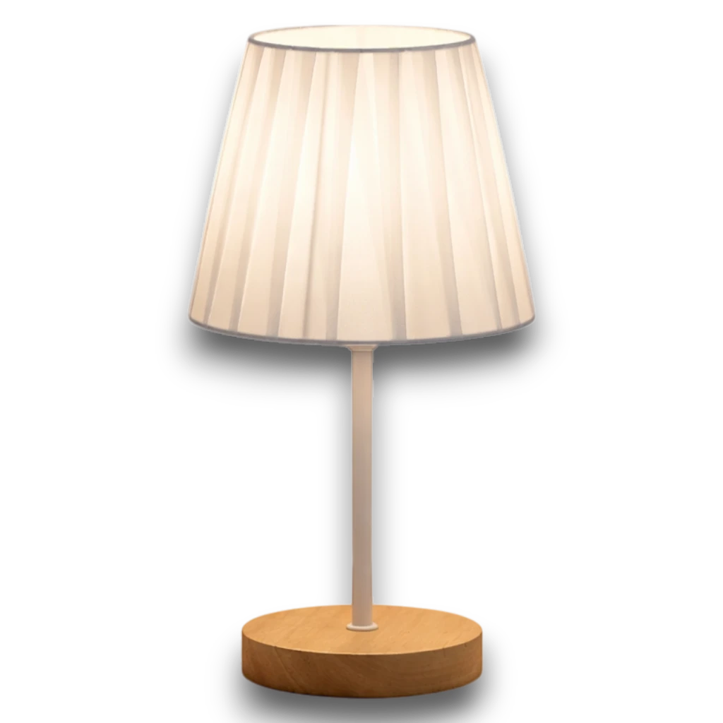 Petite Lampe de Chevet en Bois