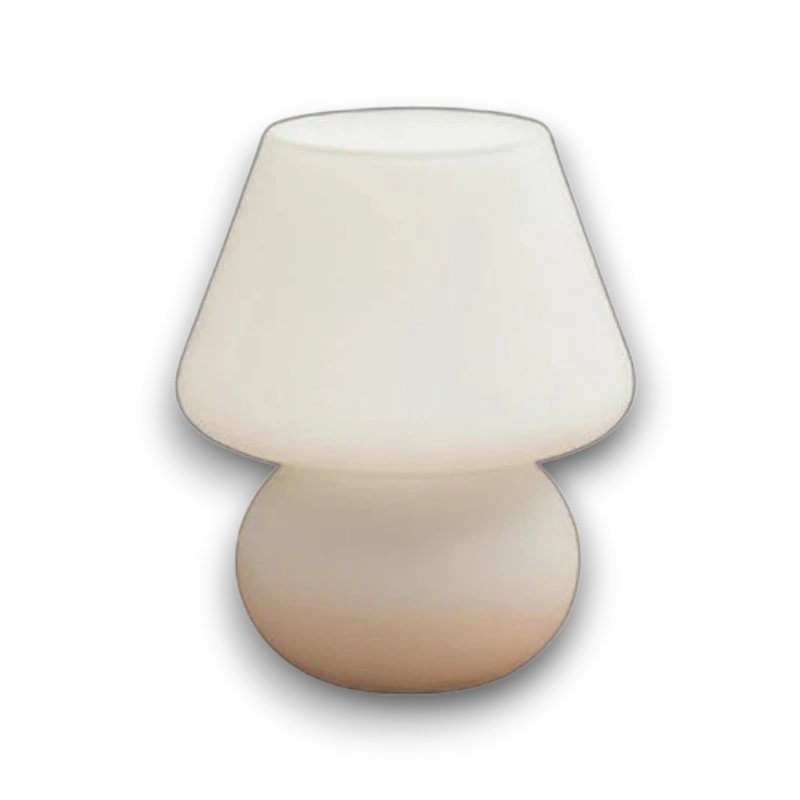 Lampe Champignon en Verre — ambiance chambre